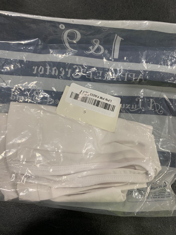 Photo 1 of 1 & 9 Strapless Bandeau Crop Top, Backless Tube Top, Sleeveless Fitted Camisole for Women, Party Club Wear (US, Alpha, Small, Regular, Regular, White)