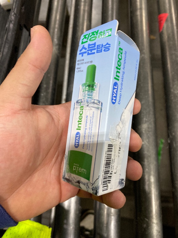 Photo 1 of MAKE P:REM Hyal INTECA Deep Hydrating Ampoule, Quick Hydrating Facial Serum with 4X Hyaluronic Acid Complex for Acne-Prone Skin, All Skin Types, Korean Skin Care, 1.35 Fl.Oz, 40ml