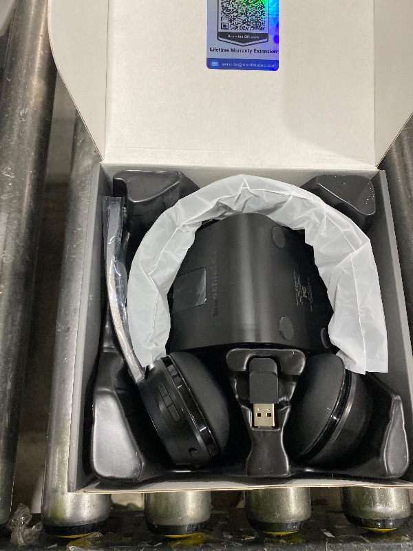 Photo 1 of (Upgraded Version) Wireless Headset, Bluetooth Headset with Noise Cancelling Microphone, Best Headphones with Mic Mute & USB Dongle for PC/Computer/Laptop/Cell Phones/Remote Work/Call Center