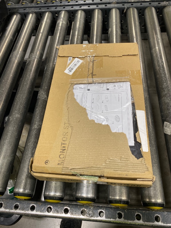 Photo 1 of TAVR Dual Monitor Stand Riser Office Desktop Organizer Stand for 2 Monitors, Adjustable Length and Angle 3 Shelf, Extra Long Multifunctional Stand up to 43.3" fit Computer, Laptop, TV, Black