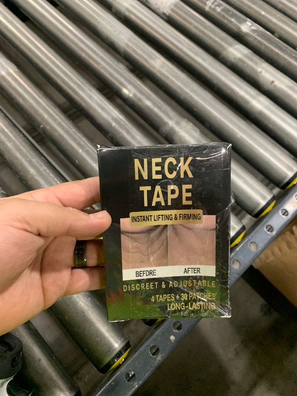Photo 1 of Neck Tape Lifting Invisible - 30PCS Instant Lift for Sagging Skin & Wrinkles, Hypoallergenic Neck Behind Lift Tape for All Skin,Improved Elastic Band Design (4 Elastic Bands + 30 Refill Patches)