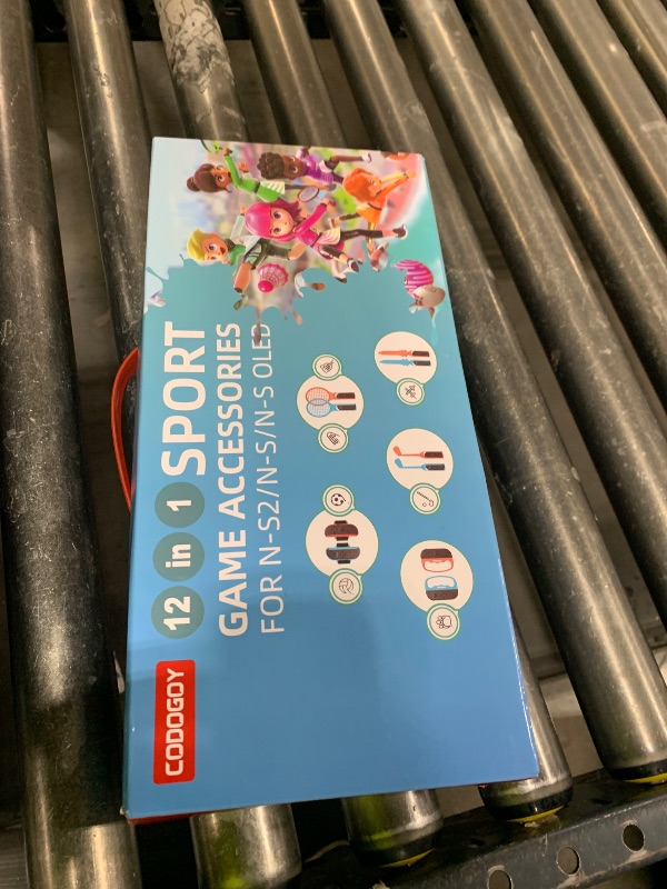 Photo 1 of [Switch 2/1 Compatible] Switch Sports Accessories Bundle for Switch 2/1/OLED - CODOGOY Complete Family Sports Kit with Storage Bag, Exclusive Bowling Grips & 2 Player Support for Nintendo Switch Sports Games