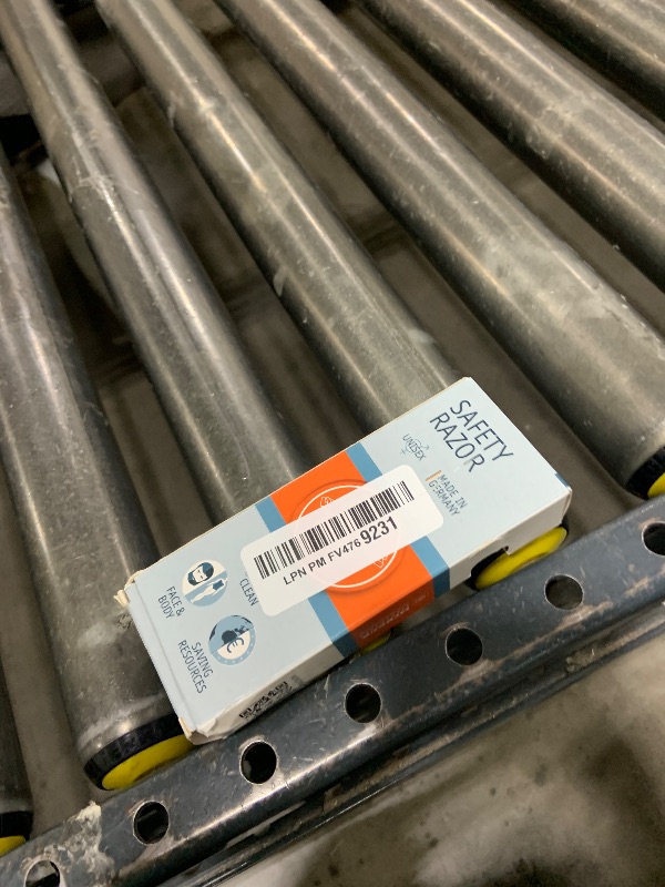 Photo 1 of MERKUR 25C Double Edge Safety Razor in Bright Chrome with an Open Comb Design, Long Handle, Made in Germany, Plastic-Free, Three-Piece Design, and Straight Bar