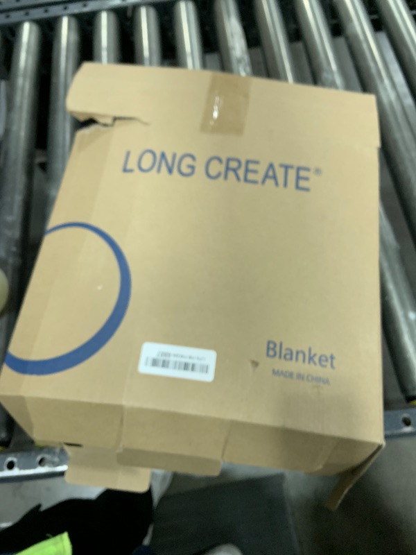 Photo 1 of LONG CREATE Knitted Throw Blanket 60"X80", Dark Grey Knit Throws for Bed, Super Soft Boho Chevron Blankets for Couch Sofa Chair Room Decor, Textured Decorative Farmhouse Cozy Lightweight