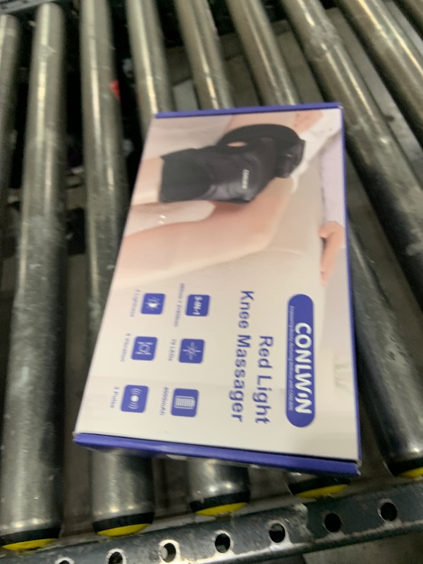 Photo 1 of CONLWIN 4-in-1 Cordless Knee Massager with Heat and Red Light Therapy for Knees, 6 Vibration & 4 Pulses Knee Pain Relief Device for Shoulder Elbow, Perfect for Women Men Seniors