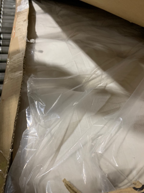 Photo 1 of VASAGLE King Bed Frame with Tall Headboard, Upholstered Platform Bed Frame King Size, with Wingback Tufted Headboard and Footboard, Wooden Slats, No Box Spring Needed, Cappuccino Beige URMB884W01