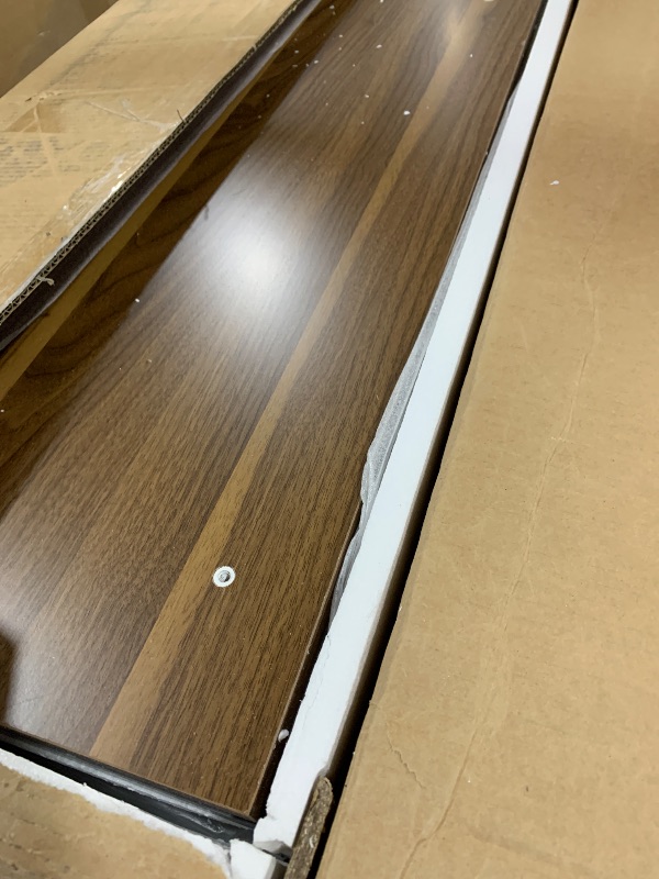 Photo 1 of Tribesigns 63 inches Executive Desk and 47" lateral File Cabinet, L-Shaped Computer Desk Home Office Furniture Set with Drawers and Storage Shelves, Office Table with Cabinet (Walnut+White, 63)