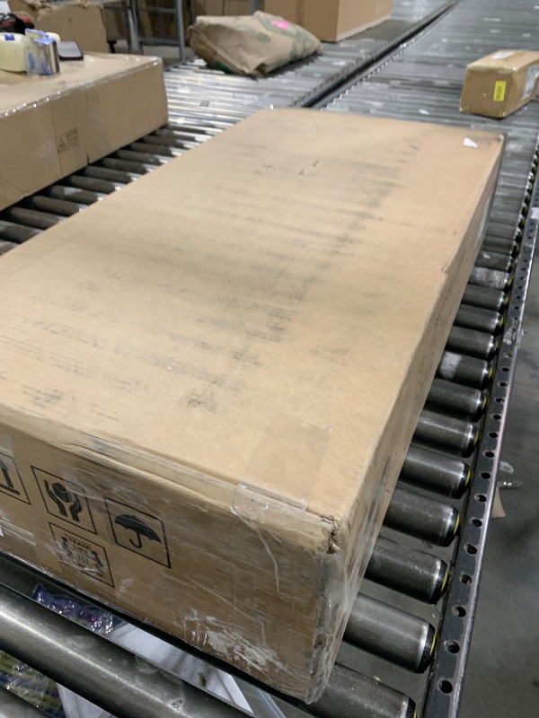 Photo 1 of Tribesigns 63 inches Executive Desk and 47" lateral File Cabinet, L-Shaped Computer Desk Home Office Furniture Set with Drawers and Storage Shelves, Office Table with Cabinet (Walnut+White, 63)