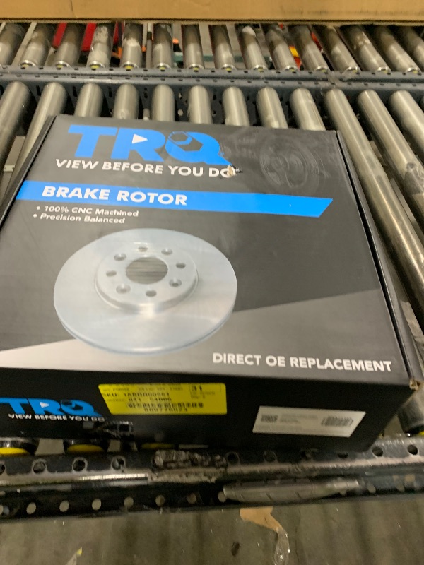 Photo 1 of TRQ Front Brake Rotor G Coated Vented Drilled and Slotted Compatible with 2007-2021 BMW 230i 228i 320i 328i 328d 330i 428i 430i X1