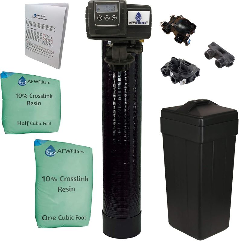 Photo 1 of AFWFilters Premium Fleck 5600 SXT Meter Demand Water Softener - 48,000 Grain Capacity with 10% Long Life Crosslink Resin