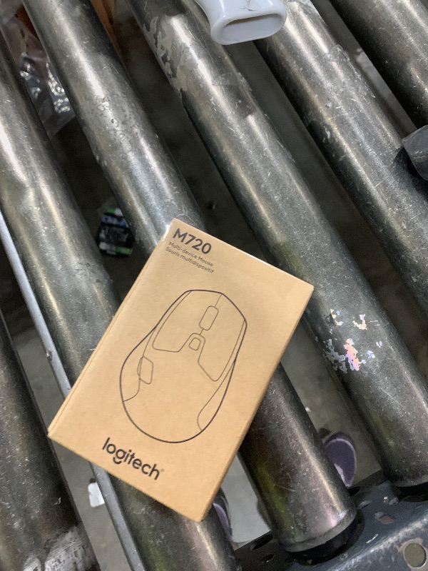 Photo 1 of Logitech M720 Triathlon Wireless Mouse, Bluetooth, USB Unifying Receiver, 1000 DPI, 6 Programmable Buttons, 2-Year Battery, Compatible with Laptop, PC, Mac, iPadOS - Black