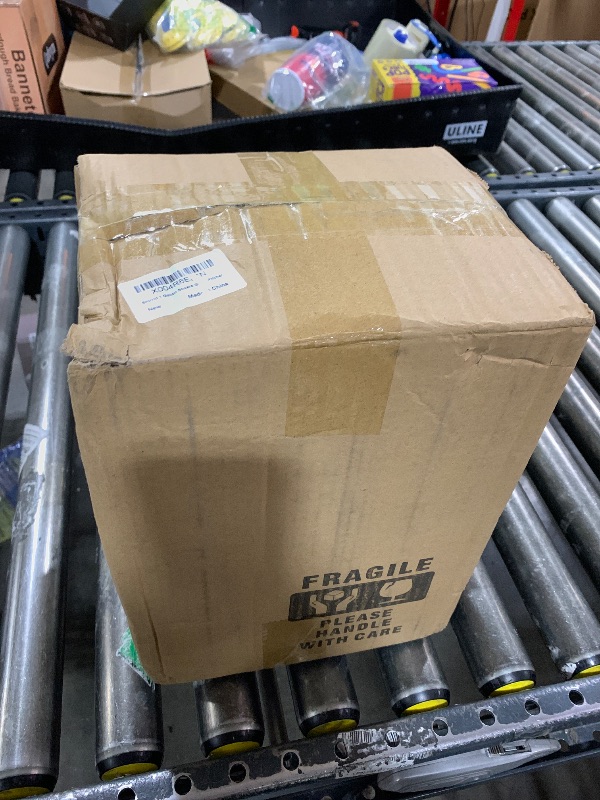 Photo 1 of 1 Gallon thickened Square Glass Pitcher with Lid, Classic Stripes Water Pitchers for Fridge, Borosilicate Glass Carafe for Hot/Cold Brew Drink, Extra Large Jug with Handle for Iced Tea, Coffee, Juice