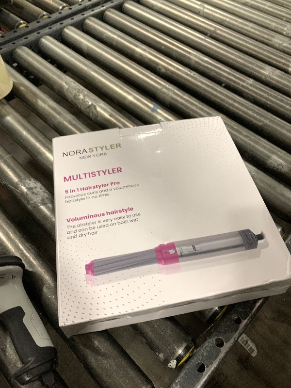 Photo 1 of Shark FlexFusion Hair Straightener & Powerful Hair Dryer with Fusion Hair Brush, Ceramic Air Styler with Auto-Wrap Curlers & Concentrator, Ceramic Plates, Cosmic Blush HD641S