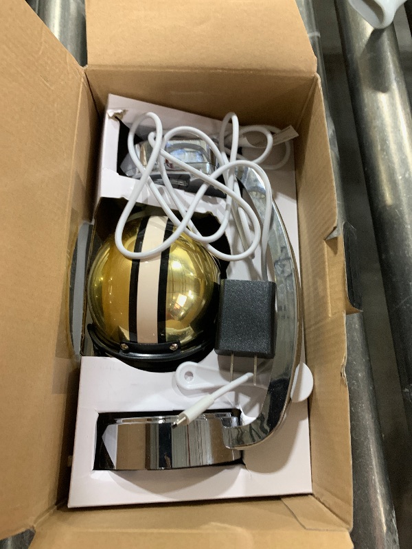Photo 1 of NFL New Orleans Saints Mini Metallic Hover Helmet