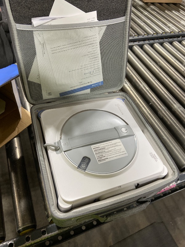 Photo 1 of ECOVACS WINBOT W2S Window Cleaning Robot, Intelligent Edge-to-Edge Cleaning with TruEdge Scrubbers, 3 Water Nozzles, 10-Level Safety System, Win-SLAM 4.0 Route Planning, Even Climbing System