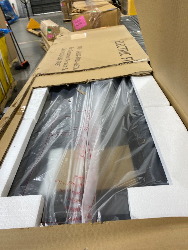 Photo 1 of EUHOMY 60 Inch Electric Fireplace Recessed Wall Mounted with Remote Control, Fireplace Heater with Adjustable Flame Color, Linear Fireplace with Timer, Log & Crystal, 750/1500W (2026 Upgrade)