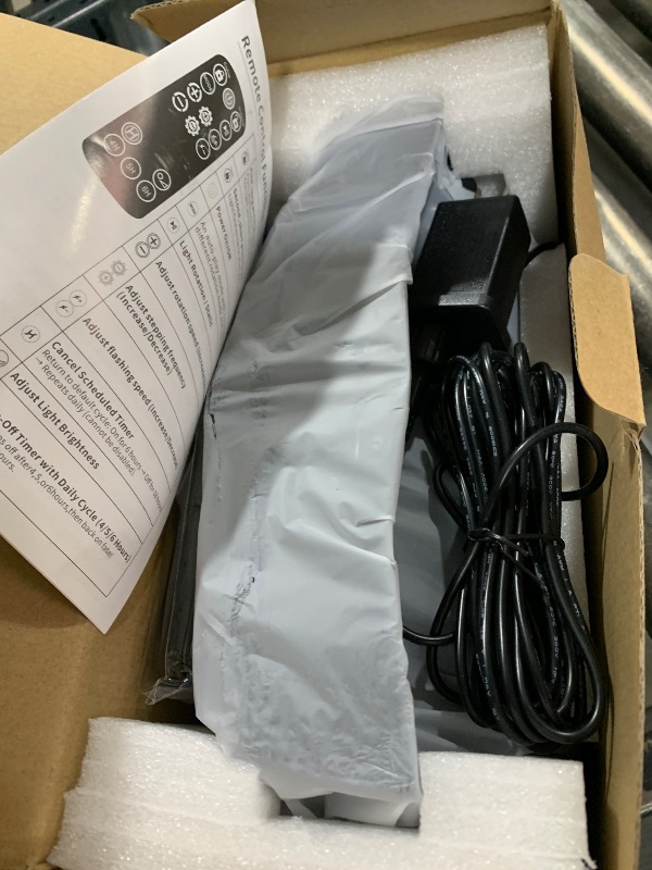 Photo 1 of Outdoor Star Lights Projector, AIRIVO White Laser Fairy Lights Projector, Christmas Snowflake Projector 3 Lighting Modes Garden Light with Remote Control for Home, Patio,Landscape