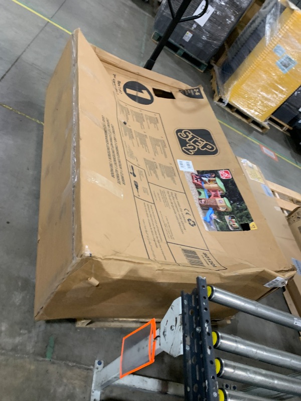 Photo 1 of Step2 Clubhouse Climber Playset for Kids, Jungle Gym with Elevated Playhouse, Outdoor Backyard Playground Set, Two Toddler Slides, Ages 2 to 6 Years Old box 1 of 2