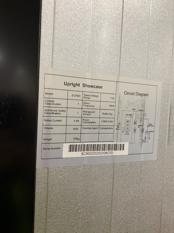 Photo 1 of ECEVT 41.3''W Commercial Beverage Refrigerators, 30 Cu.ft. Glass Door Refrigerator Upright Display Cooler with Soft LED Light and Adjustable Shelves for Restaurant Grocery Stores Home