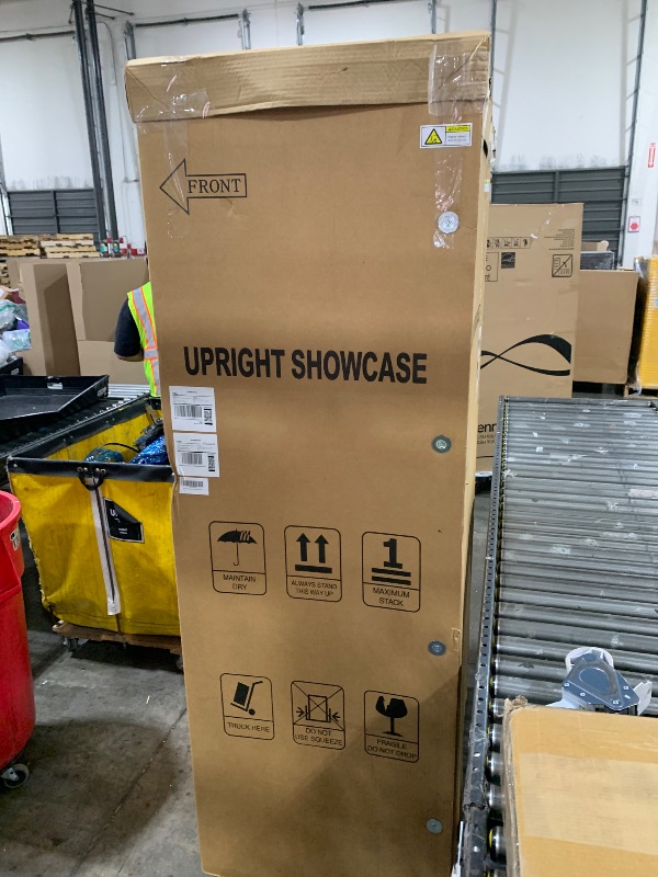 Photo 1 of BINGERMA Commercial Merchandiser Display Refrigerator with 2 Glass Doors 30 Cu.ft Beverage Back Bar Cooler Black Drink Fridge for Convenience Stores, Supermarkets, Bars, Offices