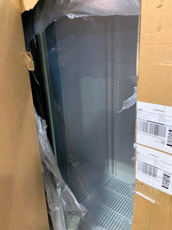 Photo 1 of BINGERMA Commercial Merchandiser Display Refrigerator with 2 Glass Doors 30 Cu.ft Beverage Back Bar Cooler Black Drink Fridge for Convenience Stores, Supermarkets, Bars, Offices