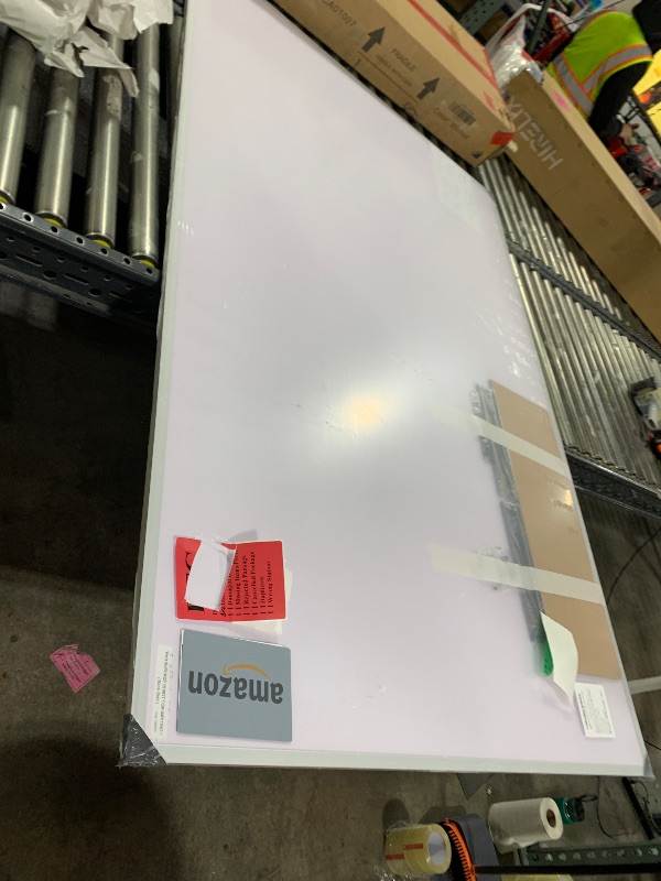 Photo 1 of VIZ-PRO Dry Erase Board/Magnetic Whiteboard, 72 x 48 Inches, Large Wall Mounted Board for School Office and Home 6' x 4'