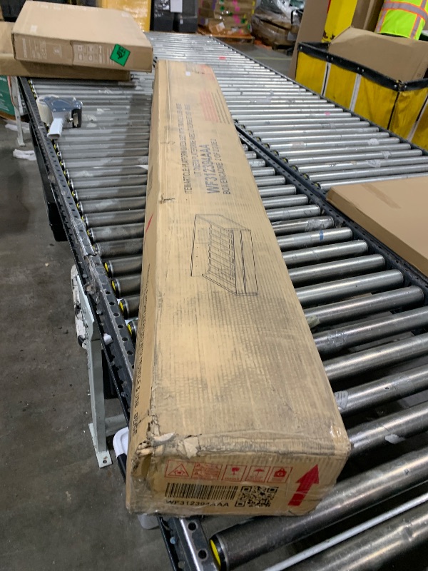 Photo 1 of Merax Queen Size Upholstered Platform Bed with USB and Twin Size Trundle, Beige
 only box 2 of 2 