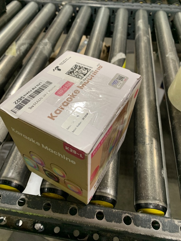 Photo 1 of Mini Karaoke Machine, Portable Bluetooth Karaoke Speaker with 2 Wireless Microphones and Party Lights for Kids and Adults, Birthday Gifts for Girls Boys Family Home Party