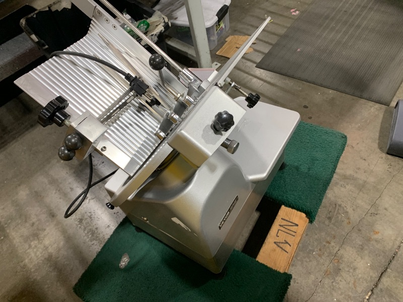 Photo 1 of VEVOR Automatic Meat Slicer,Deli Slicer 0-0.3 inch Adjustable Thickness, Electric Food Slicer Machine for Meat, Vegetables, Hard Bread, and Cheese