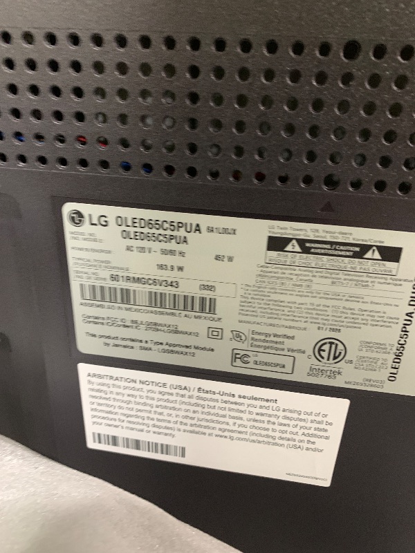 Photo 1 of LG 65-Inch Class OLED evo AI 4K C5 Series Smart TV w/Dolby Atmos, Dolby Vision, HDR10, AI Super Upscaling 4K, Filmmaker Mode, Wow Orchestra, Alexa Built-in (OLED65C5PUA, 2025)