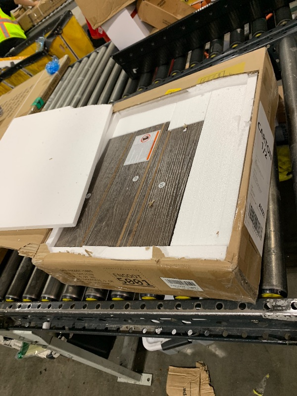 Photo 1 of *partial set* ONLY PART OF YITAHOME U Shaped Desk  79" Reversible L Shaped Desk with Drawers, Grey *partial set* only box 1 of 2 