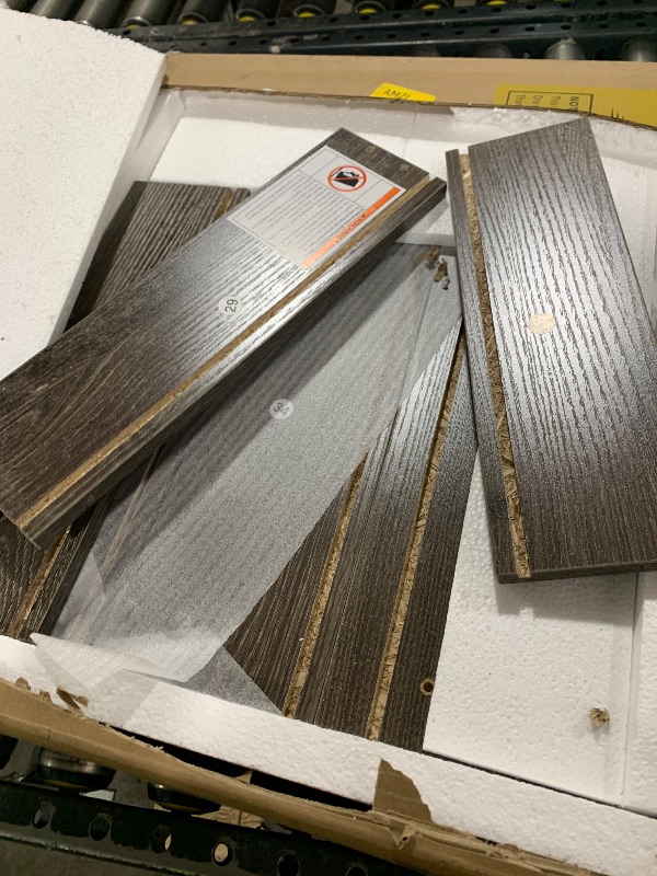 Photo 1 of *partial set* ONLY PART OF YITAHOME U Shaped Desk  79" Reversible L Shaped Desk with Drawers, Grey *partial set* only box 1 of 2 