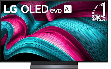 Photo 1 of LG 48-Inch Class OLED evo AI Super Upscaling 4K C5 Series Smart TV w/Dolby Atmos & Vision, HDR10, Filmmaker Mode, Wow Orchestra, Alexa Built-in (OLED48C5PUA, 2025)

