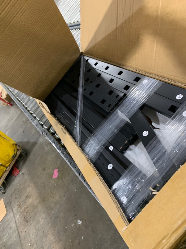 Photo 1 of partial set Bellemave Triple Bunk Bed for Kids, Detachable Twin Over Twin Over Twin Metal Bunk Bed with Guardrails, Ladder & Storage, Converts to 3 Separate Twin Beds, Easy to Assemble (3 Bunk Beds for Kids)