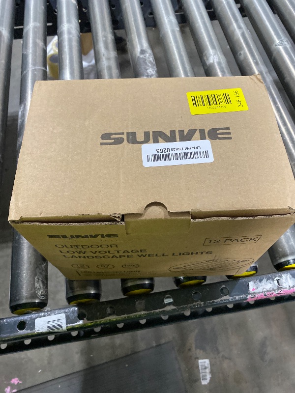 Photo 1 of SUNVIE 12W Low Voltage Landscape Lighting with Connectors 1200LM Ultra Bright Well Lights Landscape LED In Ground Waterproof Outdoor Warm White Paver Lights for Garden Yard Driveway 12 Pack