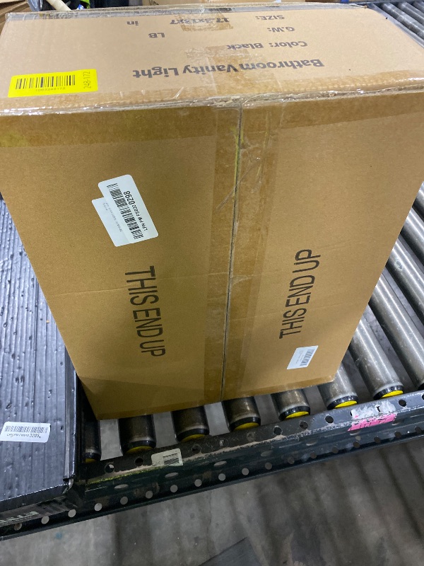 Photo 1 of Espird 4 Light Bathroom Vanity Light - Matte Black Bathroom Light Fixtures Square Design & UL Certification, Square Light Fixture Over Mirror, Farmhouse Light Fixtures for Bathroom & Bedroom