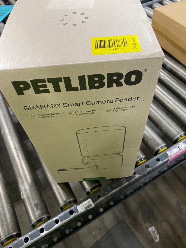 Photo 1 of PETLIBRO Automatic Cat Feeder with Camera, 1080P HD Video with Night Vision, 5G WiFi Pet Feeder with 2-Way Audio, Low Food & Blockage Sensor, Motion & Sound Alerts for Cat & Dog Single Tray
