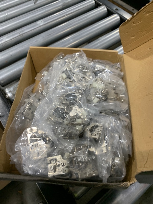 Photo 1 of Chibery 50 Pack 3/8" Overlay 4D Soft Close Concealed Hinges for Face Frame Door, Adjustable Closing Speed, Smooth Slow Self Close Hinges, Satin Nickel, 105° Open Angle Stainless Steel Cabinet Hinges