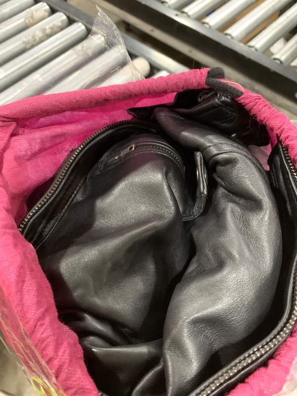 Photo 1 of Mens Genuine Lambskin Leather Motorcycle Jacket with Removable Hood in Black Brown (XX-Large, Black)