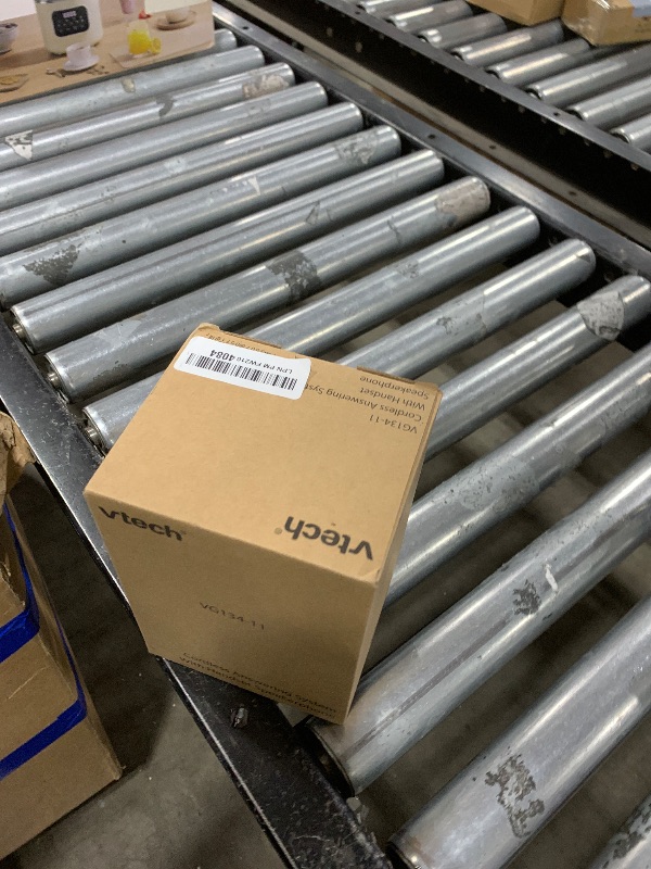 Photo 1 of [New] VTech VG134-11 DECT 6.0 Cordless Home Phone with Bluetooth Connection, Digital Answering Machine, Backlit Display,Full Duplex Speakerphone, Caller ID/Call Waiting,1000 ft Range (Black)