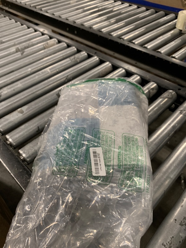 Photo 1 of Indoor Runner Rug, Washable Runner Rug with Rubber Backing, Modern Geometric Patchwork Aesthetic Carpet for Bedroom, Living Room, Hallway, Entryway, Washable Rug Rockwood Collection, 2x6 Ft Blue