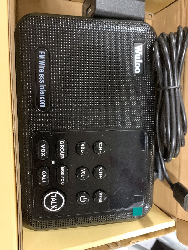 Photo 1 of Wuloo Intercoms Wireless for Home 1 Mile Range 22 Channel 100 Digital Code Display Screen, Wireless Intercom System for Home House Business Office, Room to Room Intercom Communication (6 Packs, Black)