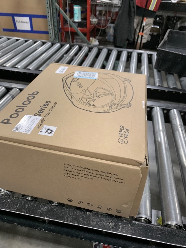 Photo 1 of Pooloob PF1 Cordless Robotic Pool Vacuum Cleaner for Above & In-Ground Pools with Retrieval Buoy, Max Cleaning Coverage 1345 Sq.ft, 150Mins Runtime, for Flat Floors and No Slopes Pools, Deep Gray