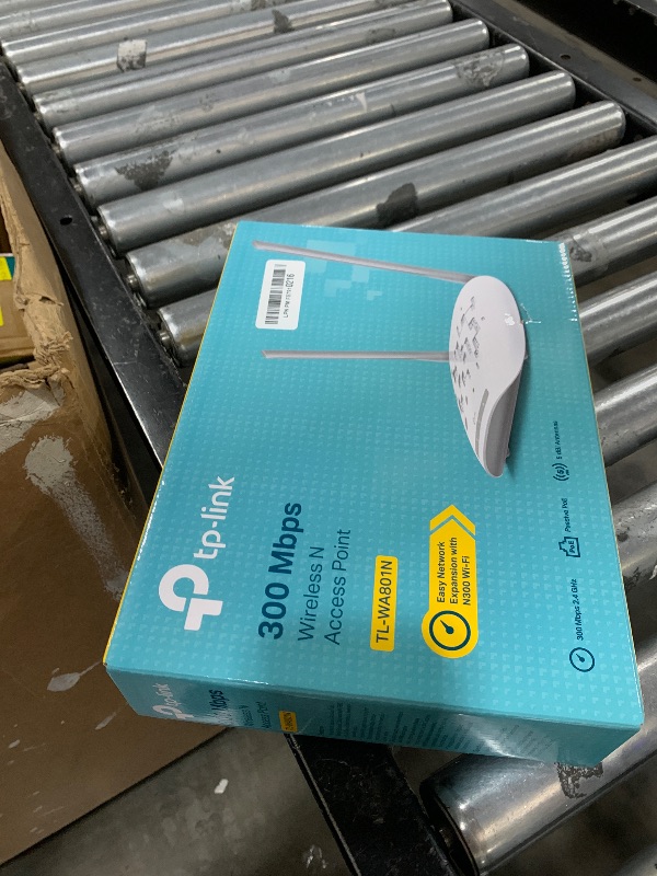 Photo 1 of TP-Link WiFi Access Point TL-WA801N, 2.4Ghz 300Mbps, Supports Multi-SSID/Client/Bridge/Range Extender, 2 Fixed Antennas, Passive PoE Injector Included