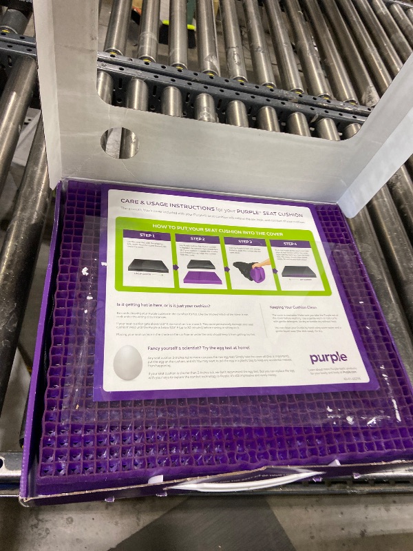 Photo 1 of Purple Double Seat Cushion | Pressure Reducing Grid Designed for Ultimate Comfort | Designed for Office Chairs | Made in The USA