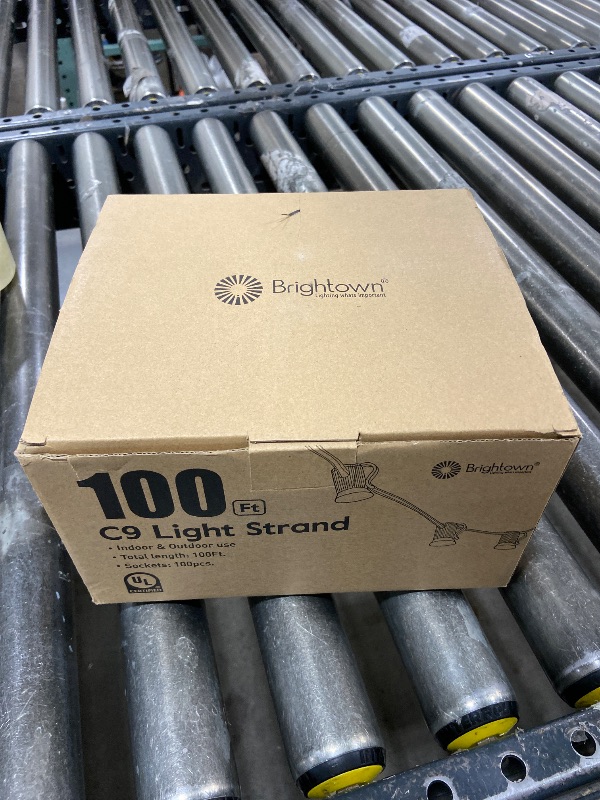 Photo 1 of 100 ft. - C9 Christmas String Lights - 100 Sockets
