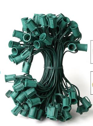 Photo 1 of 100 ft. - C9 Christmas String Lights - 100 Sockets
