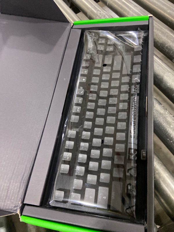 Photo 1 of Razer Huntsman V3 Pro TKL Esports Gaming Keyboard: Analog Optical Switches - Razer Snap Tap - Rapid Trigger - Adjustable Actuation - Media Keys & Dial - Doubleshot PBT Keycaps - Wrist Rest - Black