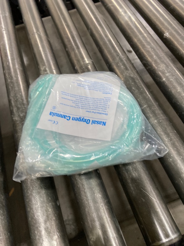 Photo 1 of 10 Pack High-Flow Ultra Soft Nasal Oxygen Cannula, Green Crush Resistant Tubing with Standard Connection 6.6 Feet