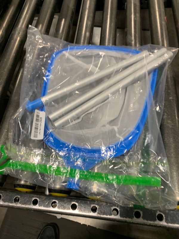 Photo 1 of  POOLWHALE Upgrades Swimming Pool Leaf Net Skimmer Rake with Adjustable Aluminum Pole and Nylon Medium Fine Mesh for Cleaning Swimming Pools, Hot Tubs, Spas and Fountains 